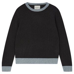 JUMPER 1234 Contrast Crew Cashmere Sweater